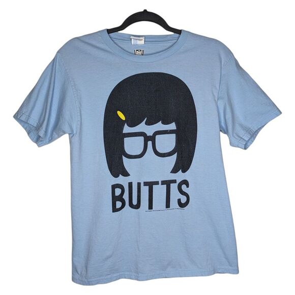 Port and Company Other - Tina Belcher Bob's‎ Burgers Butts T Shirt Blue Size Small 20th Century Studios